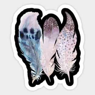 Trio Of Feathers Sticker